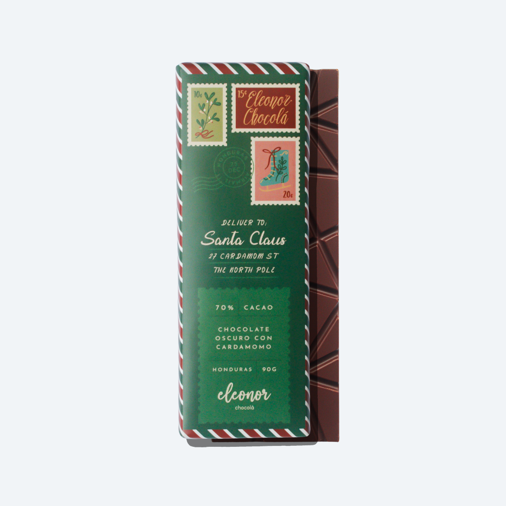 Chocolate oscuro con cardamomo 70%