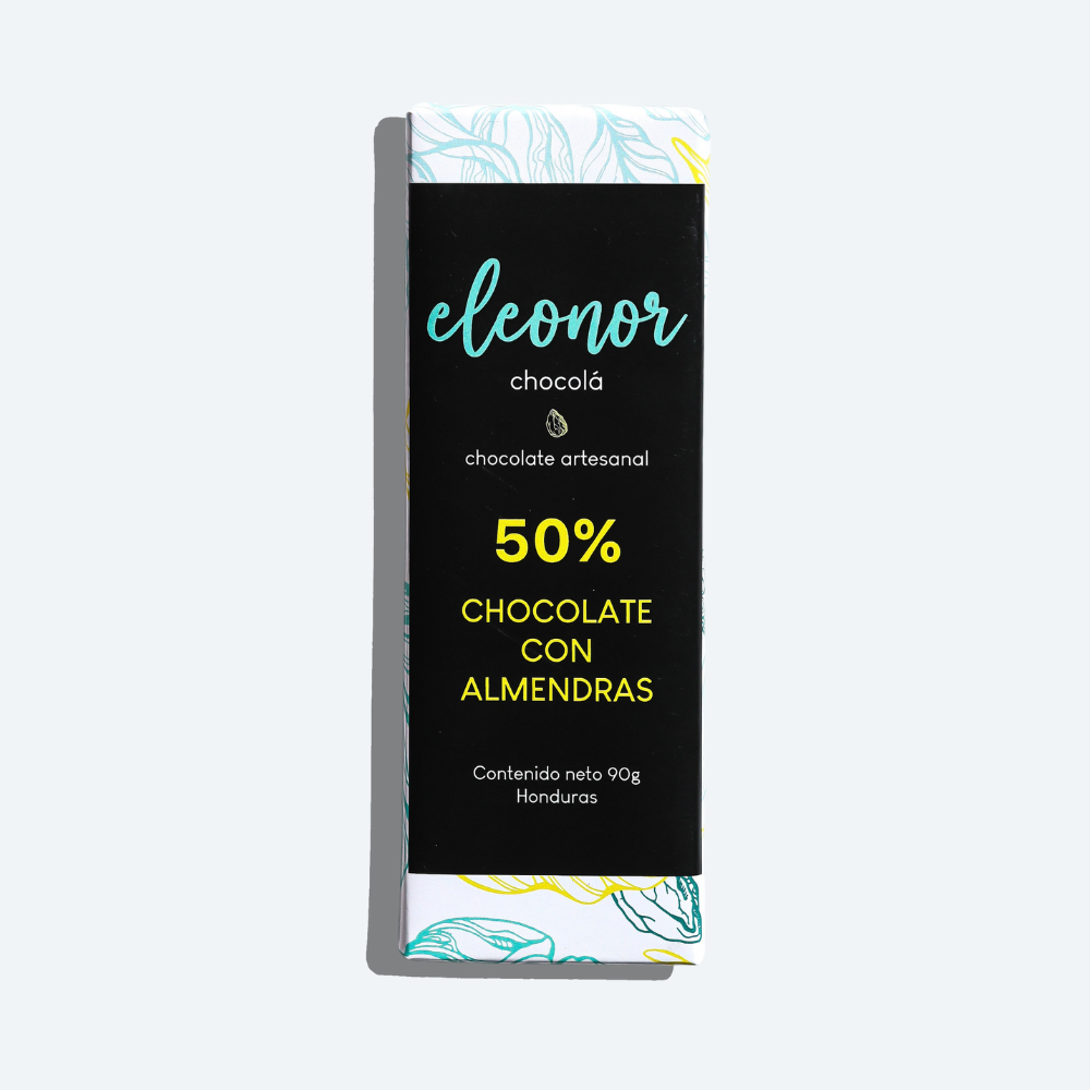 Chocolate con leche y almendras 50%