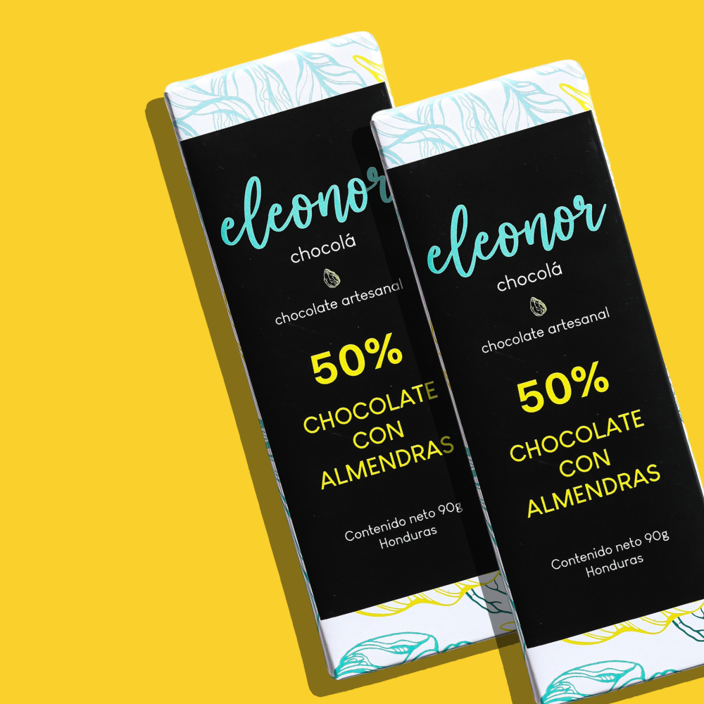 Chocolate con leche y almendras 50%