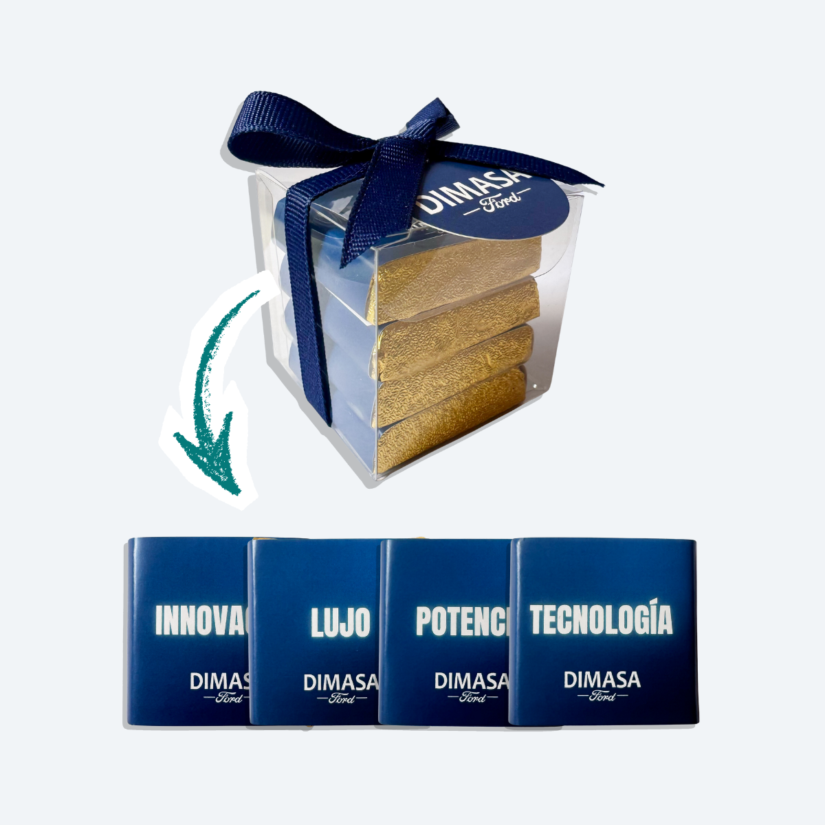 Cajitas Personalizadas 4 Chocolates