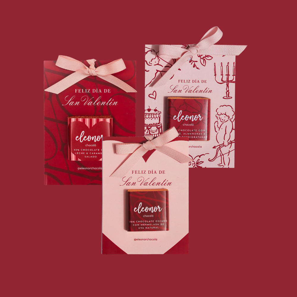 Tarjetas con 1 chocolate 15g