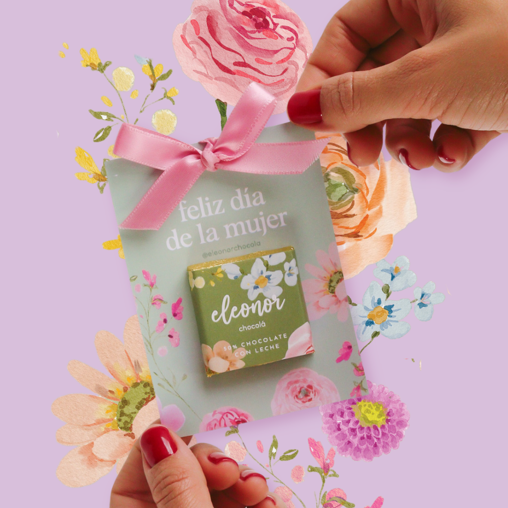 Tarjetas con 1 chocolate 15g