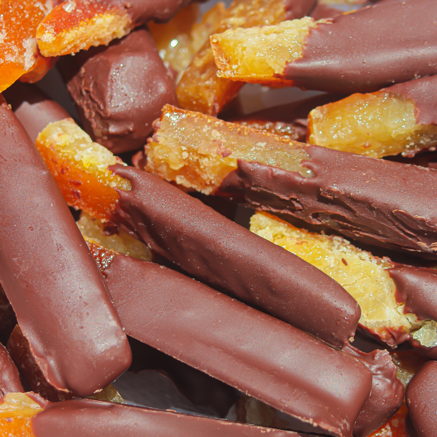 Naranjitas cubiertas en Chocolate