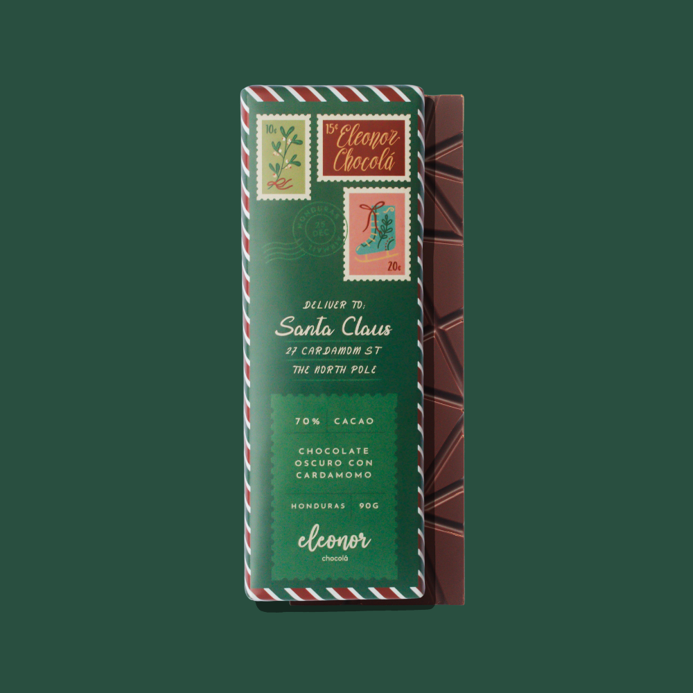 Chocolate oscuro con cardamomo 70%
