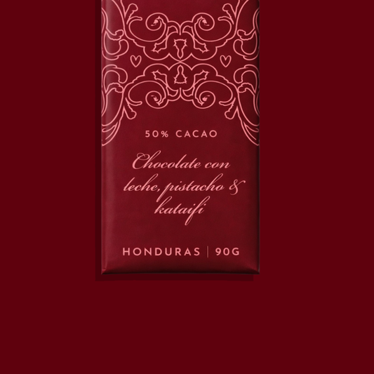 Dubai Chocolate 50% con Pistacho & Kataifi 90 g