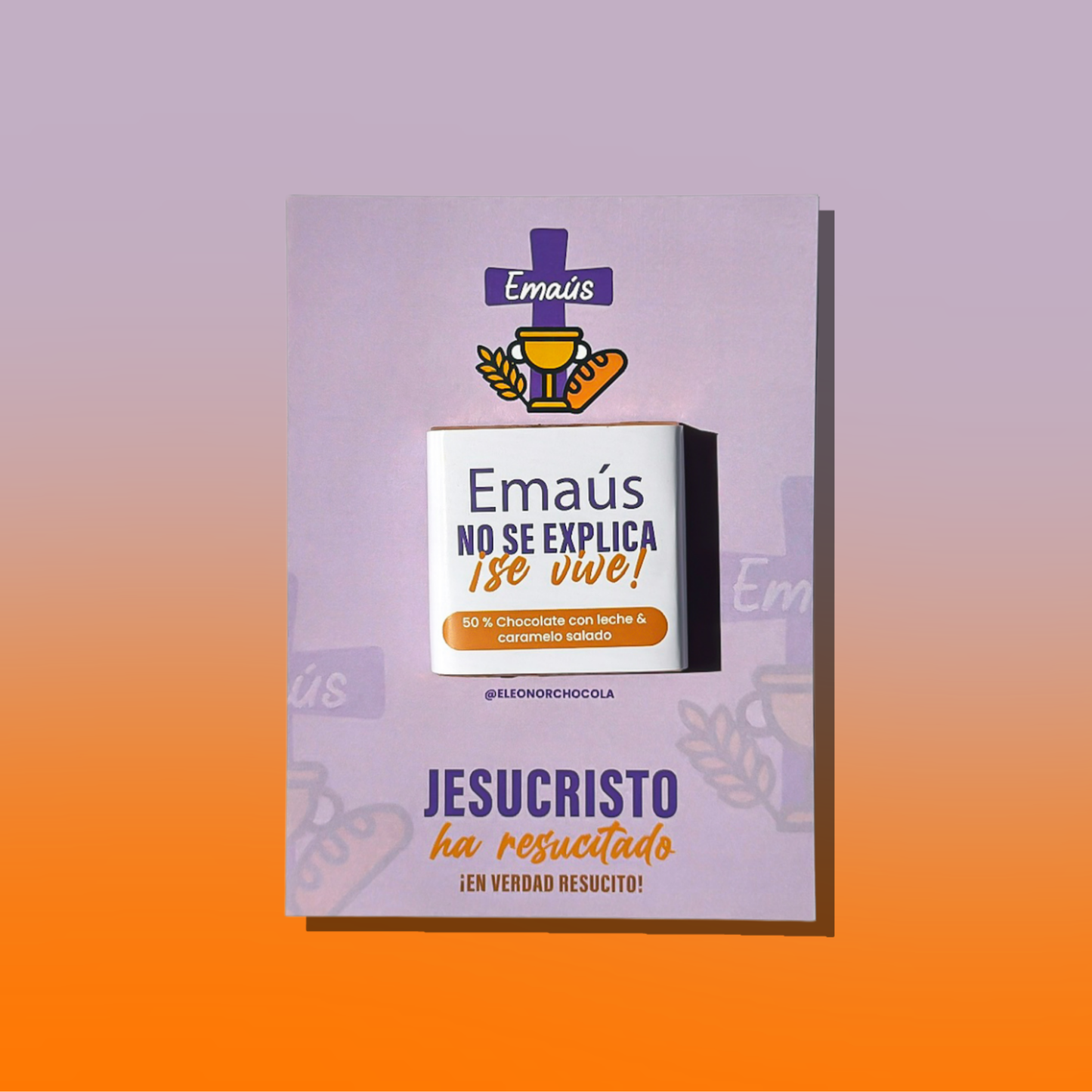 Tarjeta con 1 chocolate 15g