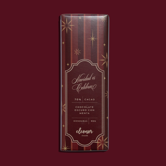 Chocolate oscuro con menta 70%