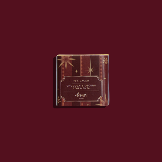 Mini chocolate oscuro sabor a menta 70%